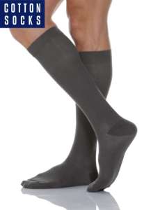 Podkolanówki przeciwżylakowe bawełniane 2 stopień ucisku 22-27 mmHg RelaxSan Cotton Socks unisex